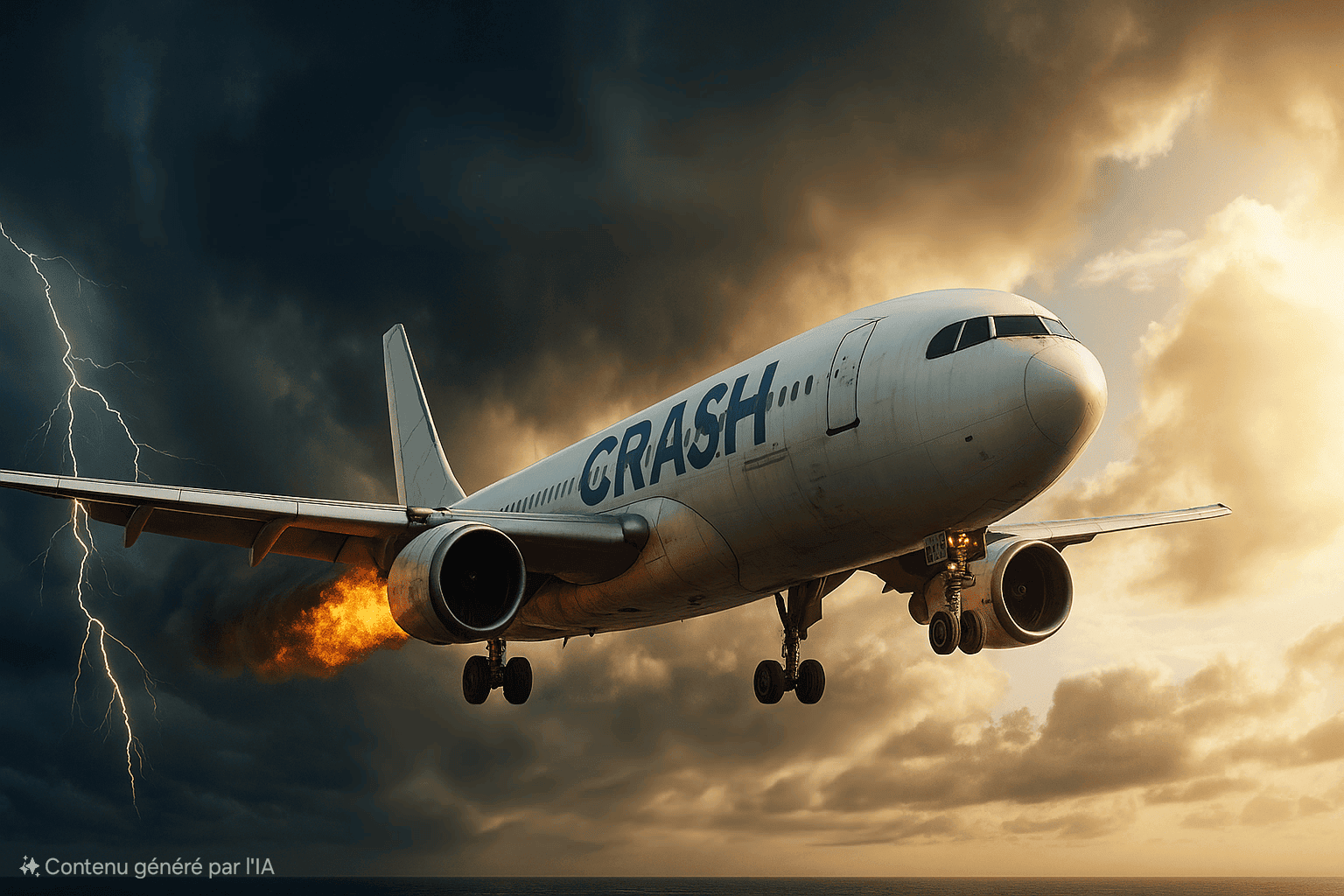 Affiche satirique Crash Airlines actualites