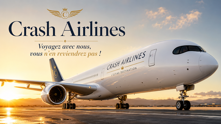 Crash Airlines : “Voyagez avec nous, vous n’en reviendrez pas !”