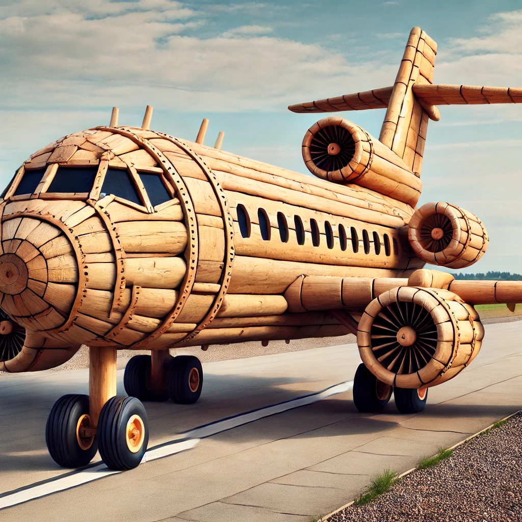 l'avion en boistant attendu ! 🪵